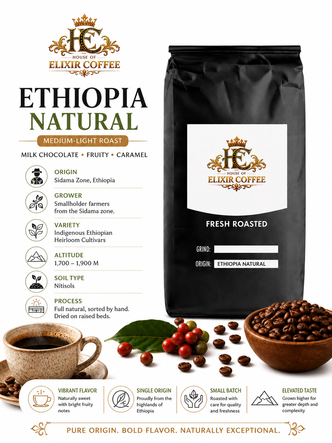 Ethiopia Natural | Single Origin Coffee 🇪🇹